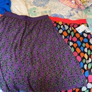 Lularoe XL Lola Skirts (2 Total)